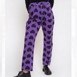 lazy Oaf heart trousers